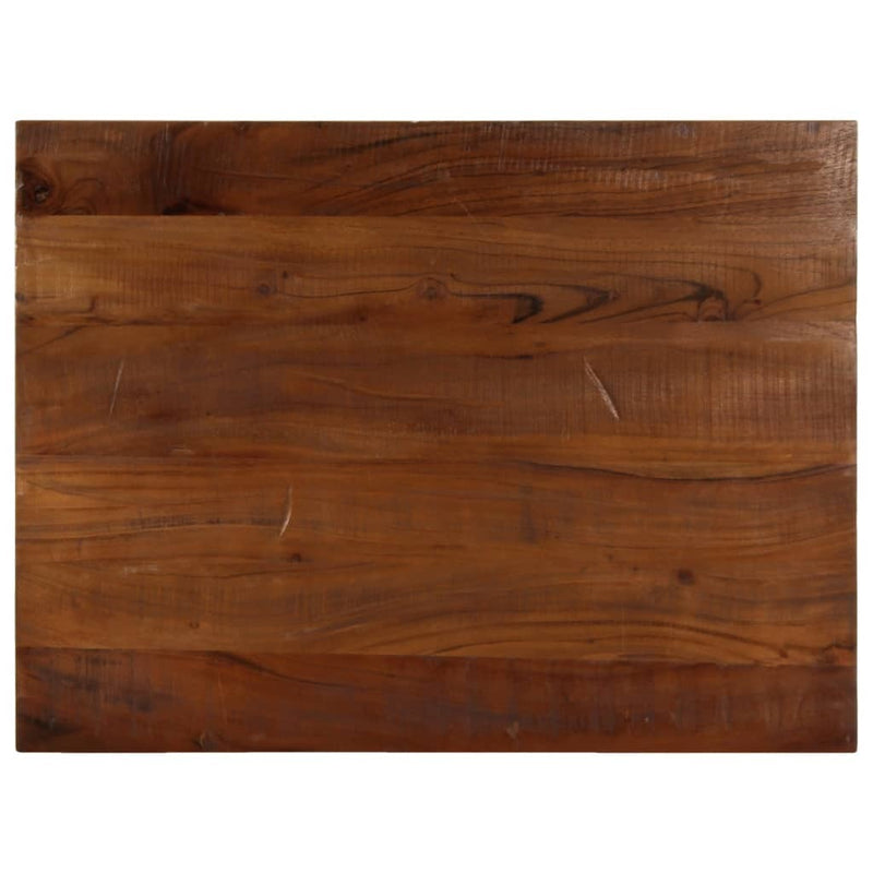 Table Top 80x70x3.8 cm Rectangular Solid Wood Reclaimed