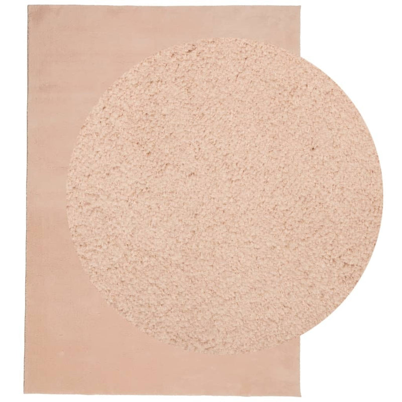 Rug HUARTE Short Pile Soft and Washable Blush 160x230 cm