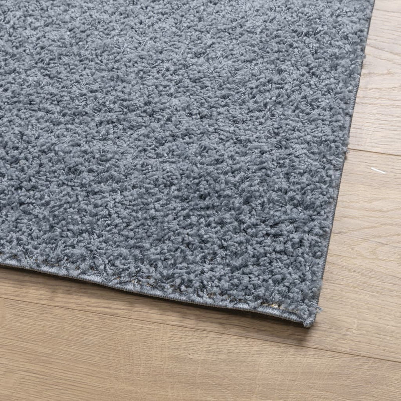 Shaggy Rug High Pile Modern Blue 240x240 cm