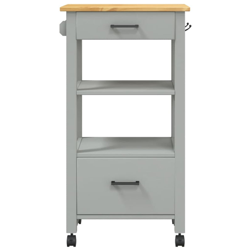 Kitchen Trolley MONZA 48x40x90 cm Solid Wood Pine