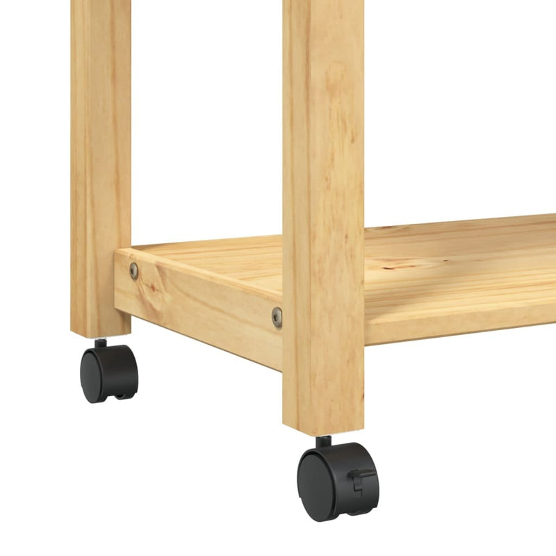 Kitchen Trolley MONZA 60x40x90 cm Solid Wood Pine