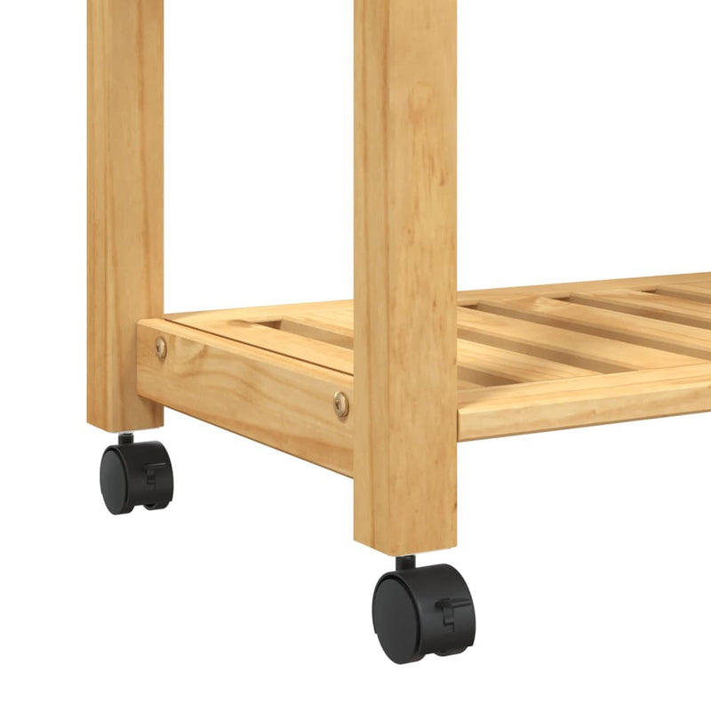 Kitchen Trolley MONZA 84x40x90 cm Solid Wood Pine