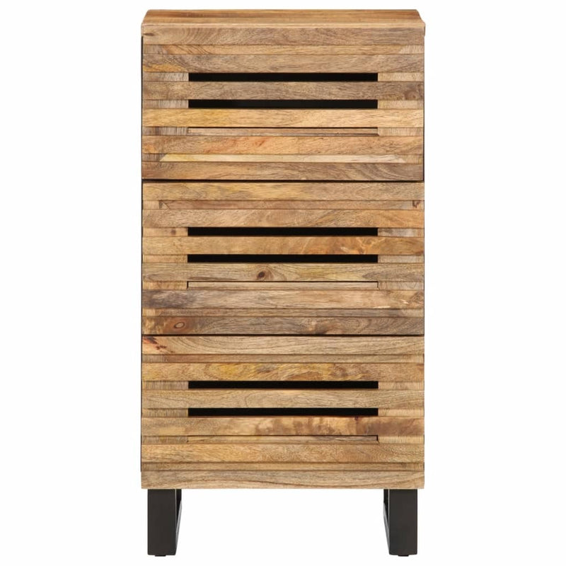 Sideboard 40x34x75 cm Solid Wood Rough Mango