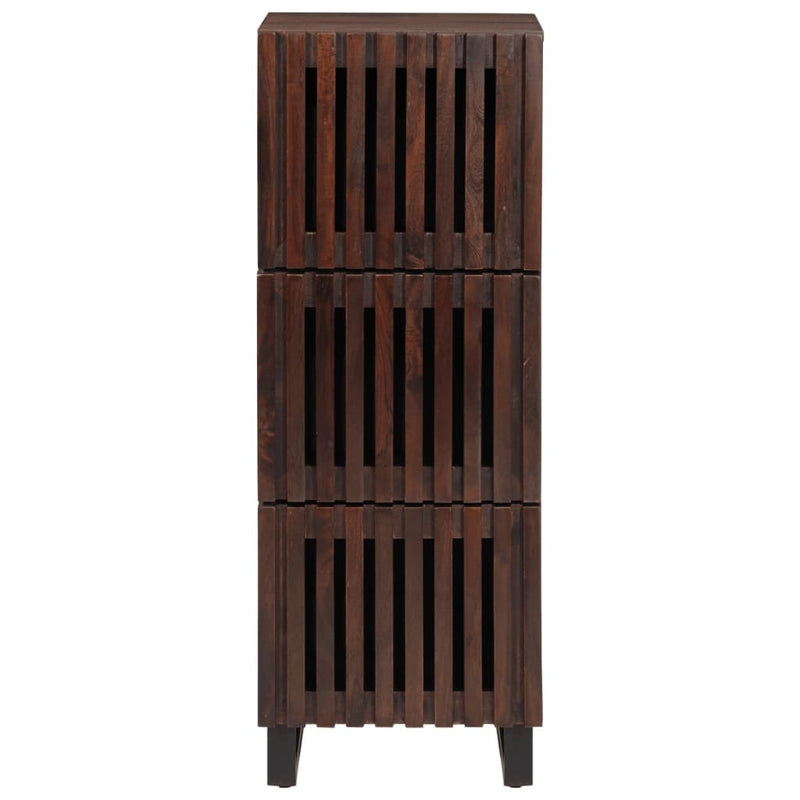 Highboard Brown 40x34x110 cm Solid Wood Mango