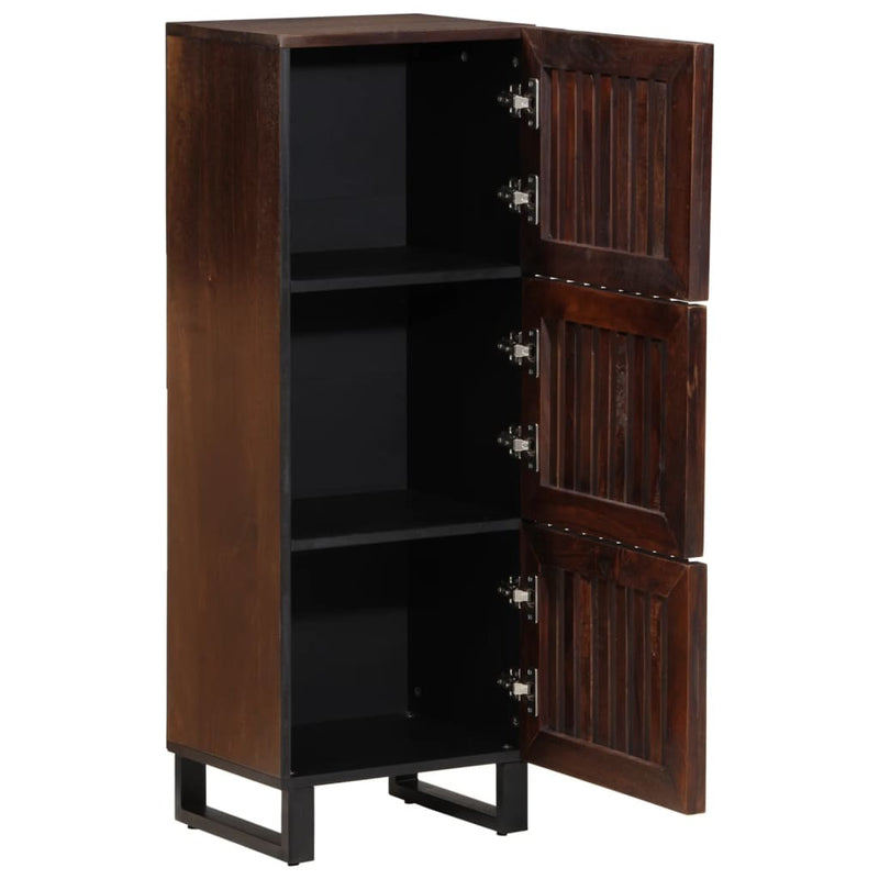 Highboard Brown 40x34x110 cm Solid Wood Mango