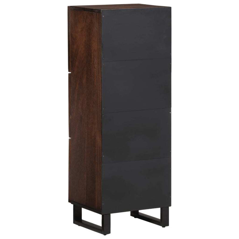 Highboard Brown 40x34x110 cm Solid Wood Mango