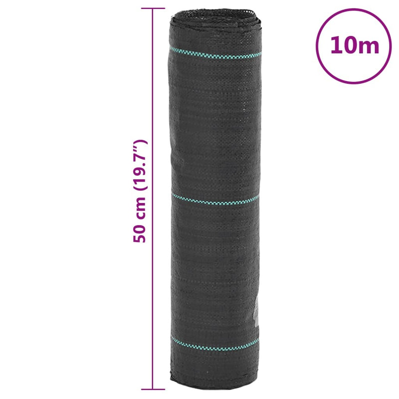 Weed Membrane Black 0.5x10 m PP