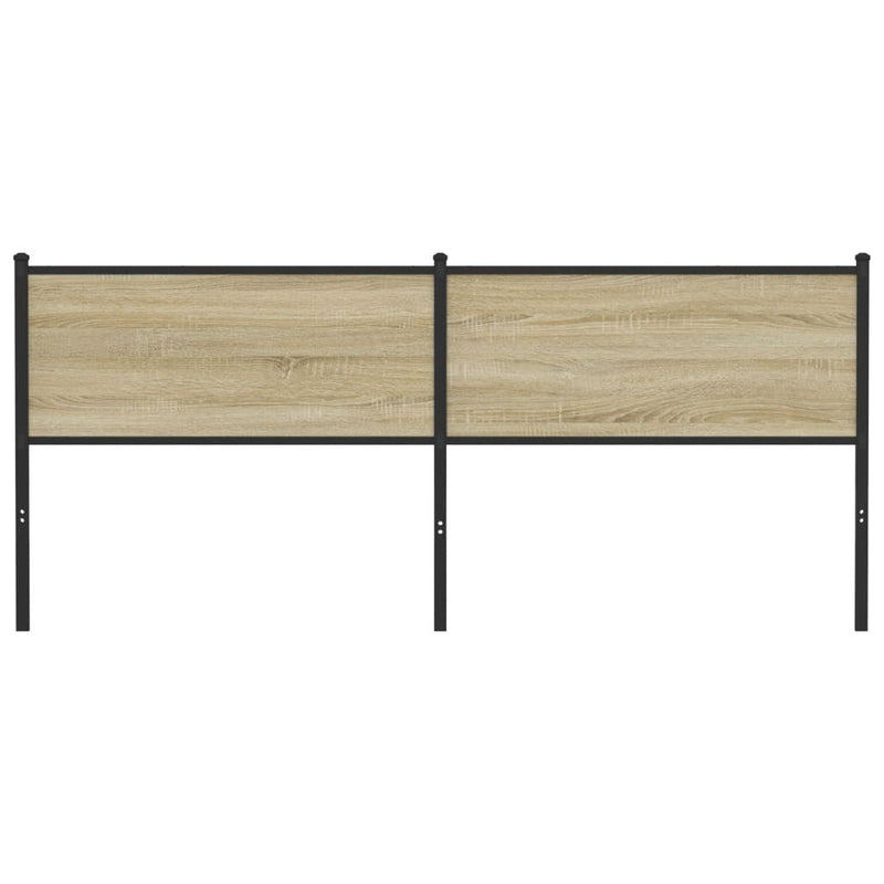 Headboard Sonoma 200 cm Engineered Wood and Steel