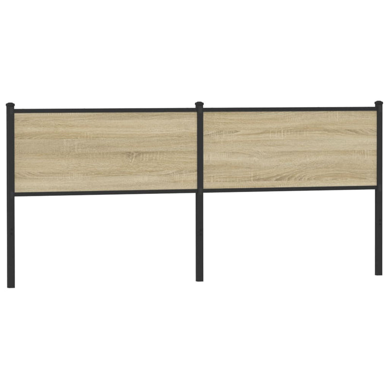 Headboard Sonoma 200 cm Engineered Wood and Steel