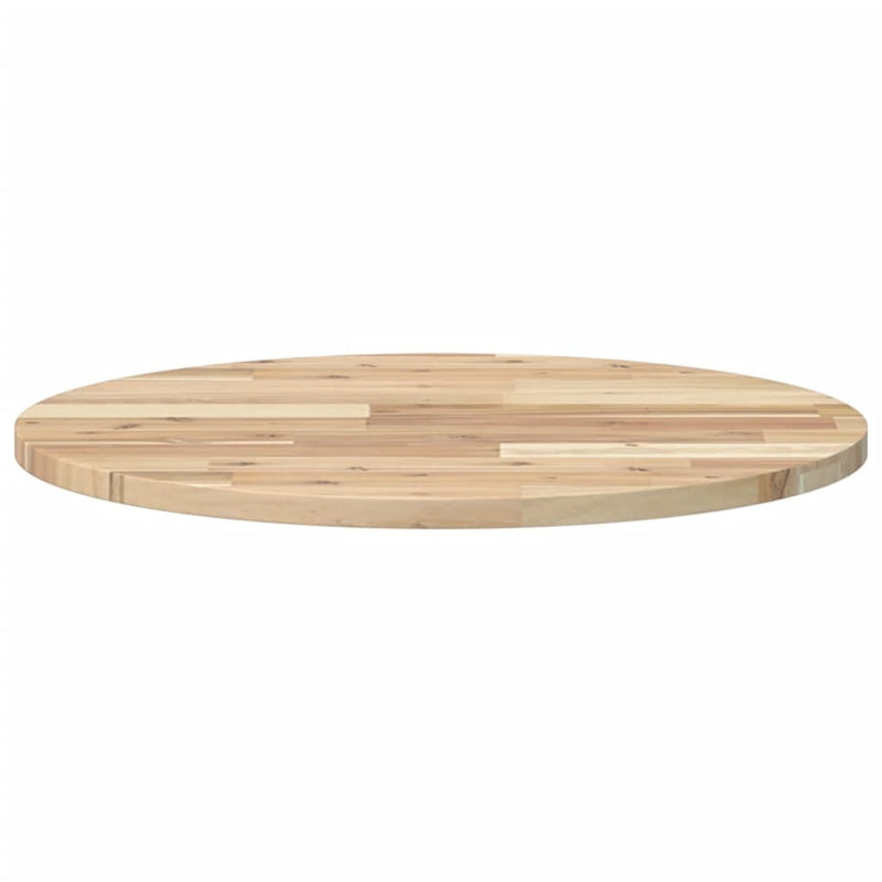 Table Top Round 60x2 cm Solid Wood Acacia