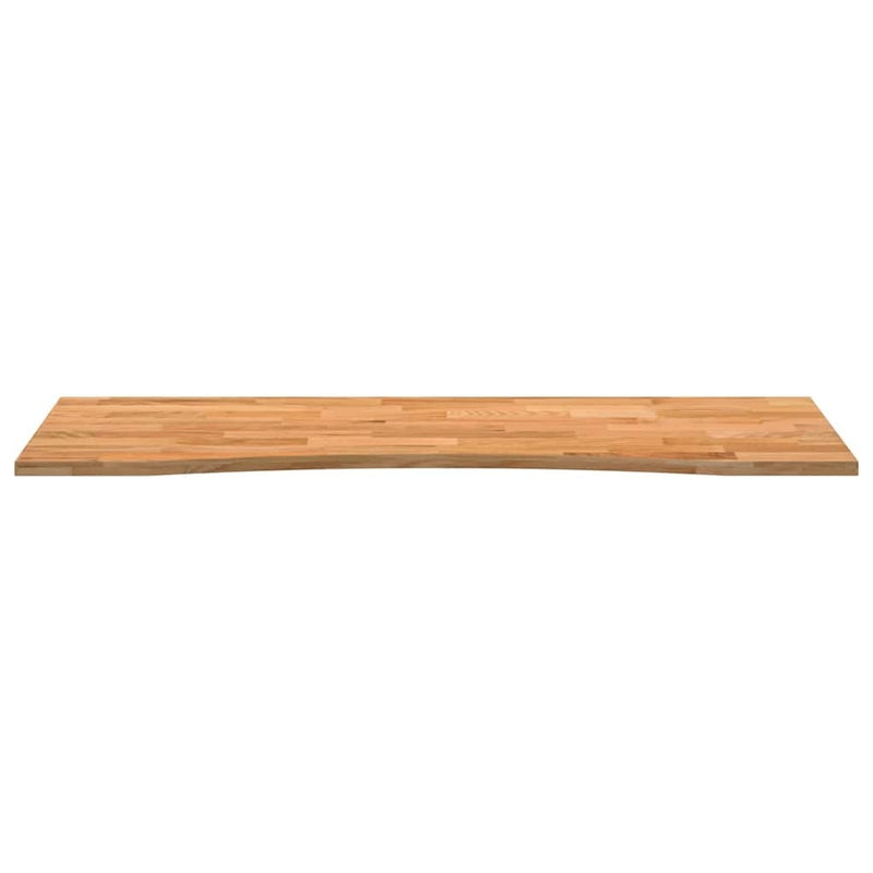 Desk Top Light Brown 140x50x2.5 cm Solid Wood Oak Rectangular