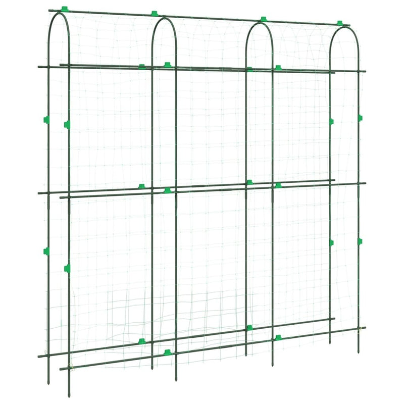 Garden Trellis for Climbing Plants U-Shape 181x31x182.5 cm Steel