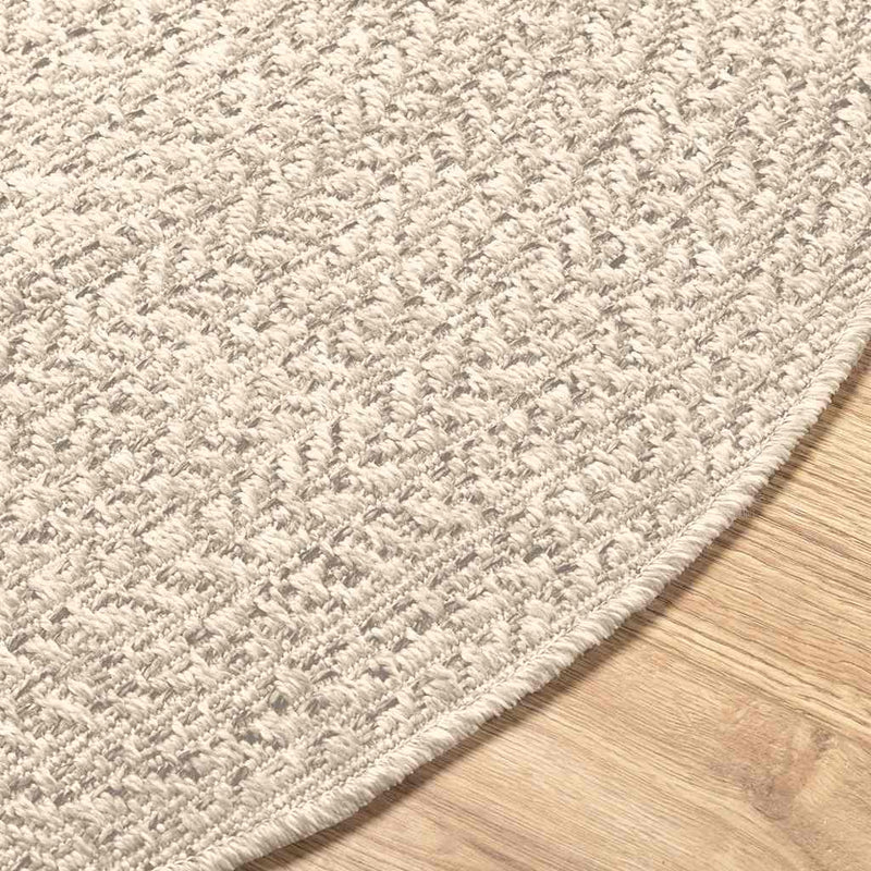 Rug ZIZUR Cream  90 cm Jute Look Indoor and Outdoor