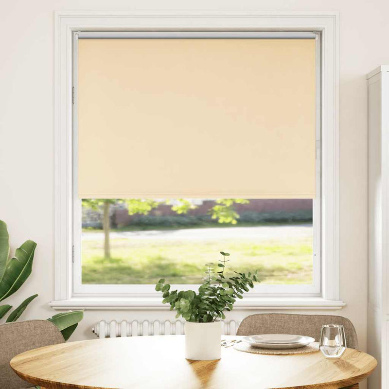 Roller Blind Blackout Beige 95x130 cm Fabric Width 90.7 cm Polyester