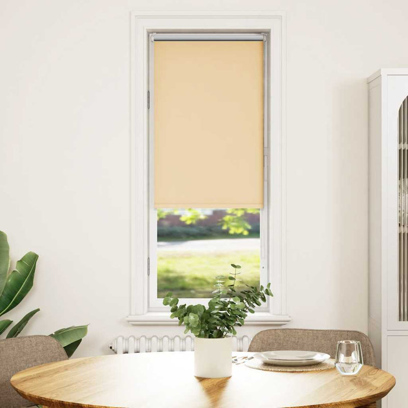 Roller Blind Blackout Beige 50x150 cm Fabric Width 45.7 cm Polyester