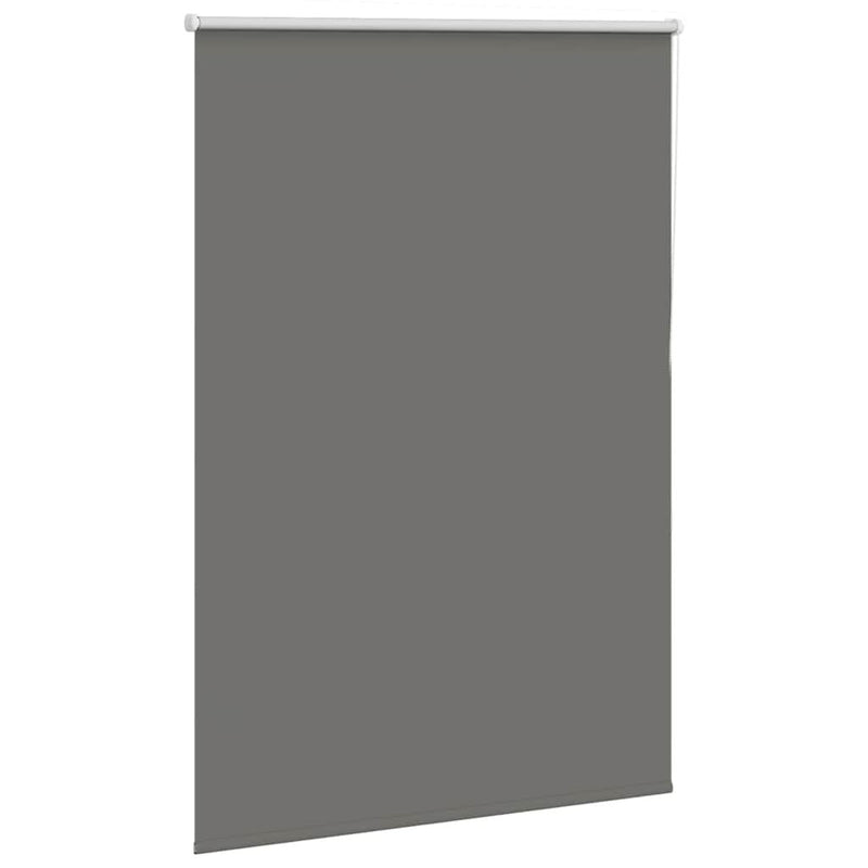 Roller Blind Blackout Grey 100x175 cm Fabric Width 95.7 cm Polyester