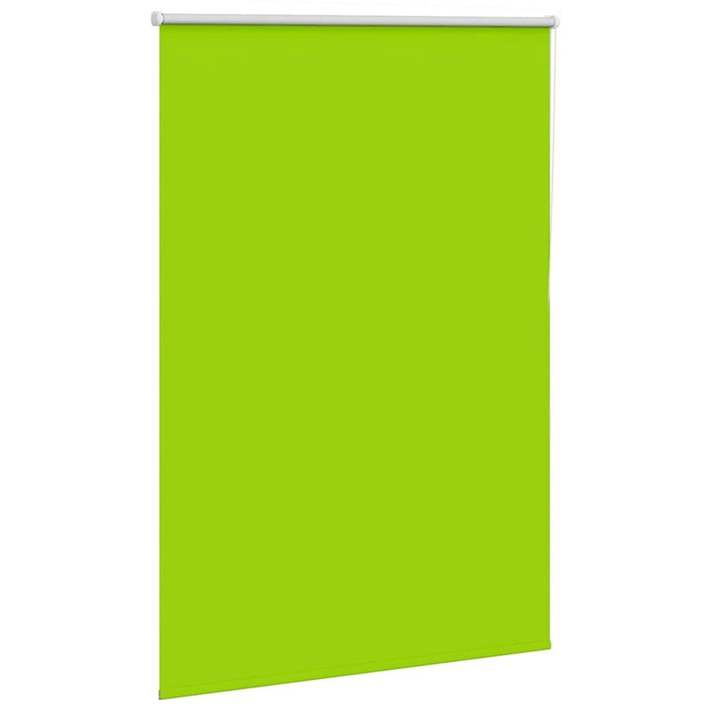 Roller Blind Blackout Leaves Green 115x130 cm Fabric Width 110.7 cm Polyester