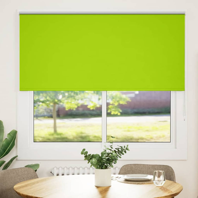 Roller Blind Blackout Leaves Green 155x175 cm Fabric Width 151.6 cm Polyester