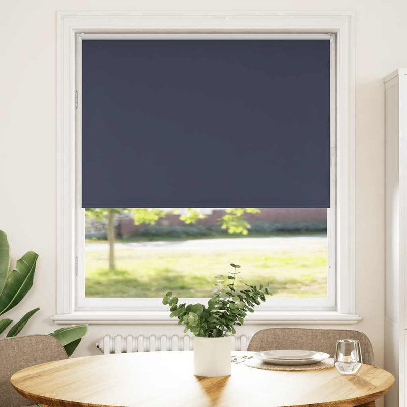 Roller Blind Blackout Marine 115x150 cm Fabric Width 110.7 cm Polyester