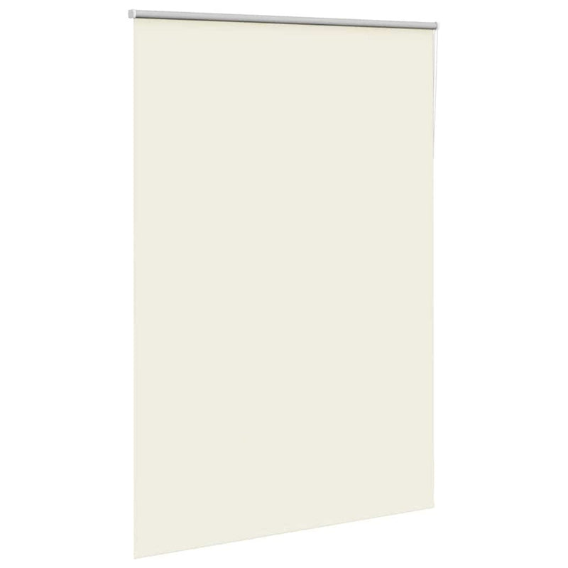 Roller Blind Blackout Off White 150x230 cm Fabric Width 146.6 cm Polyester