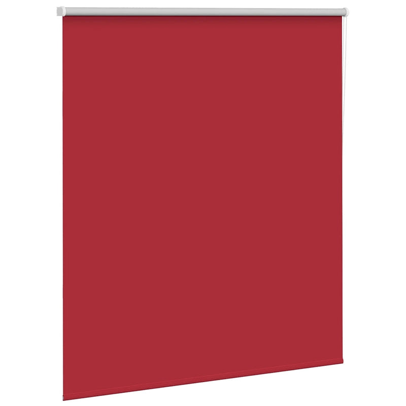 Roller Blind Blackout Red 140x130 cm Fabric Width 136.6 cm Polyester