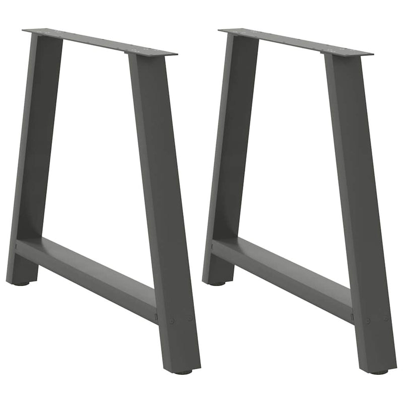 Coffee Table Legs A-Shaped 2 pcs Anthracite?90x(72-73) cm Steel