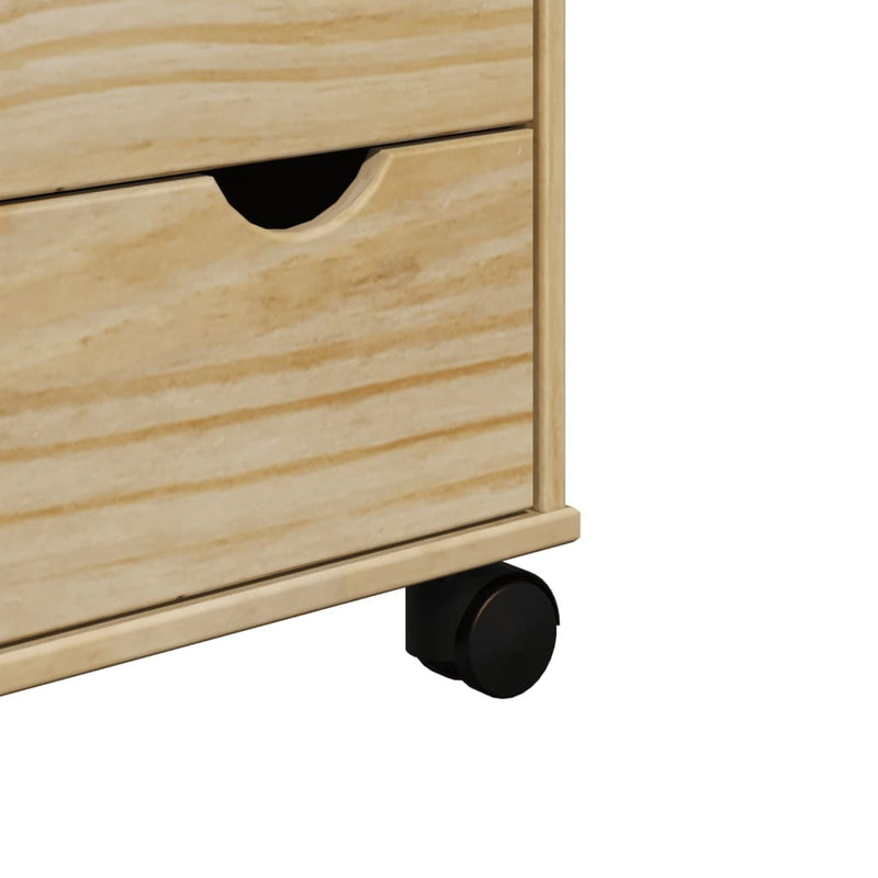 Kitchen Trolley OTTA 59x45x80 cm Solid Wood Pine