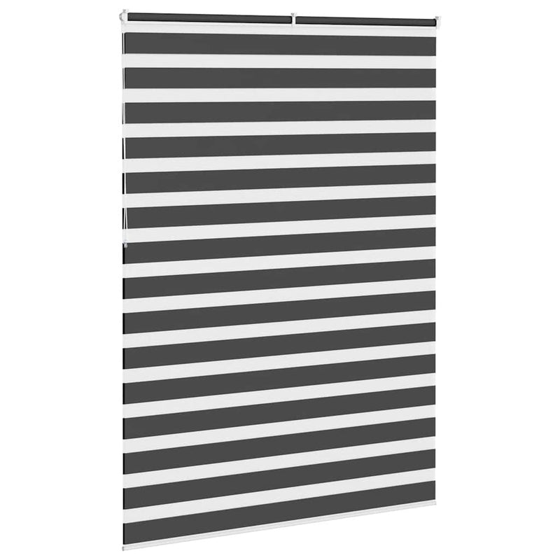 Zebra Blind Black 165x230 cm Fabric Width 160.9 cm Polyester