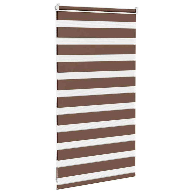 Zebra Blind Brown 80x100 cm Fabric Width 75.9 cm Polyester