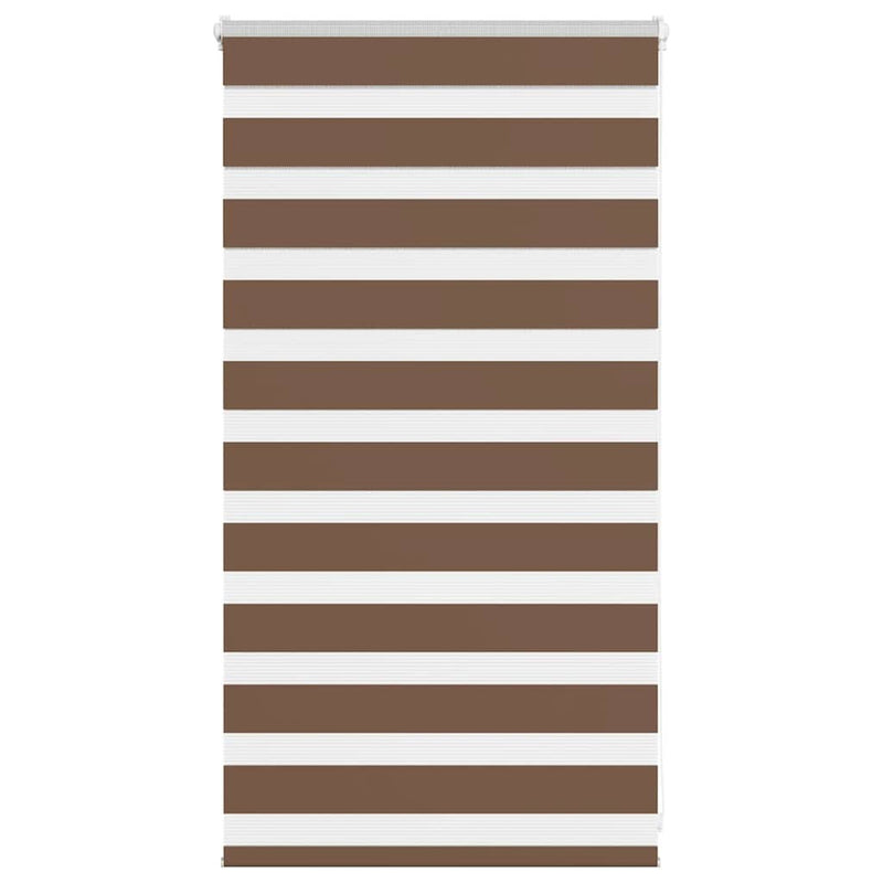 Zebra Blind Brown 80x100 cm Fabric Width 75.9 cm Polyester