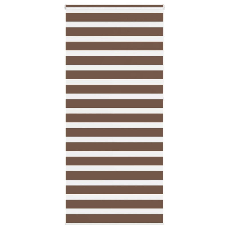 Zebra Blind Brown 110x230 cm Fabric Width 105.9 cm Polyester