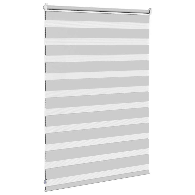 Zebra Blind Light Grey 110x100 cm Fabric Width 105.9 cm Polyester