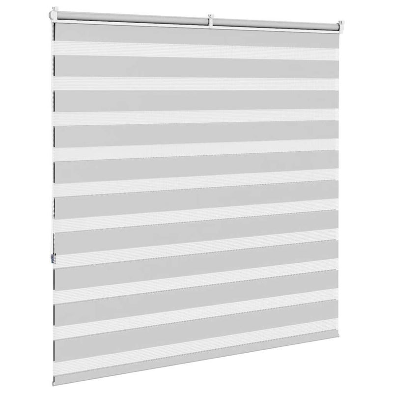 Zebra Blind Light Grey 150x150 cm Fabric Width 145.9 cm Polyester