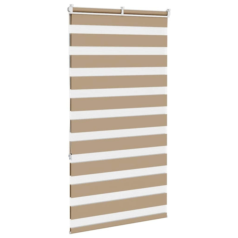 Zebra Blind Sand Brown 75x150 cm Fabric Width 70.9 cm Polyester