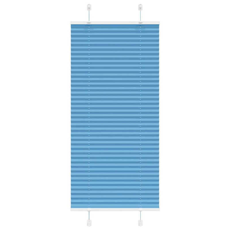 Pleated Blind Blue 60x150 cm Fabric Width 59.4 cm Polyester