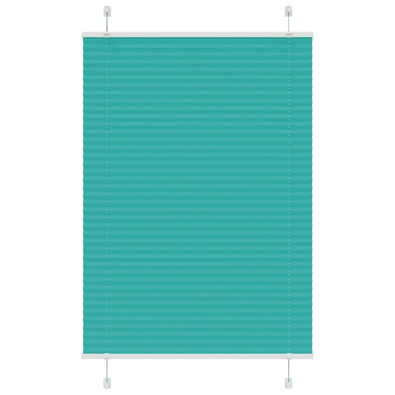 Pleated Blind Petrol Green 95x150 cm Fabric Width 94.4 cm Polyester