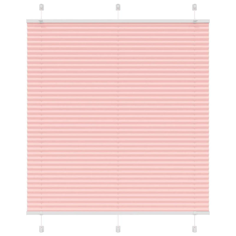 Pleated Blind Pink 115x100 cm Fabric Width 114.4 cm Polyester