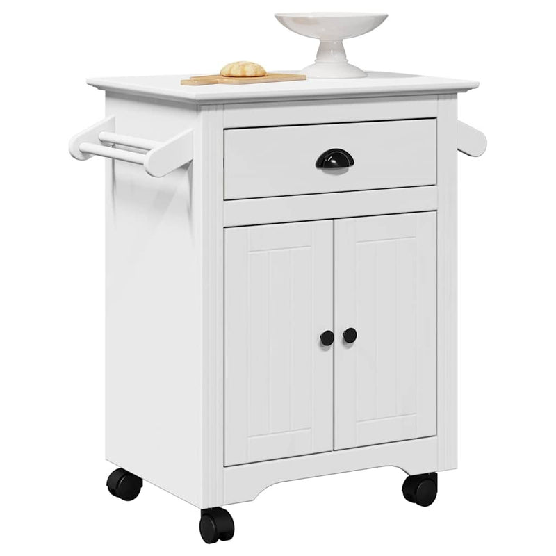 Kitchen Trolley BODO White 72x45x80 cm