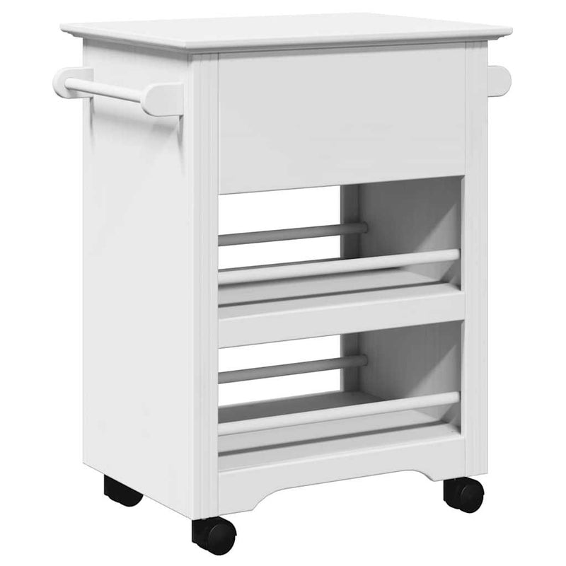 Kitchen Trolley BODO White 67.5x45x80 cm