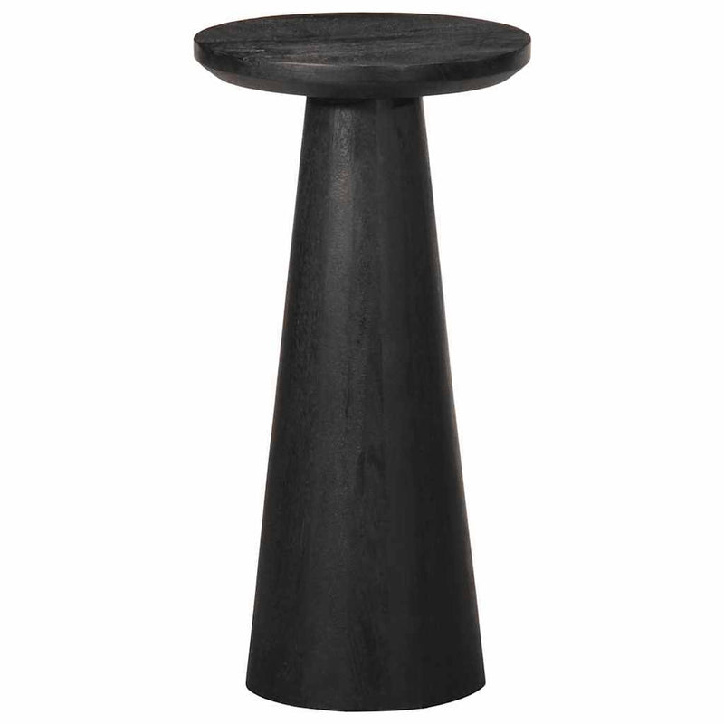 Side Table Black 30x60 cm Solid Wood Mango