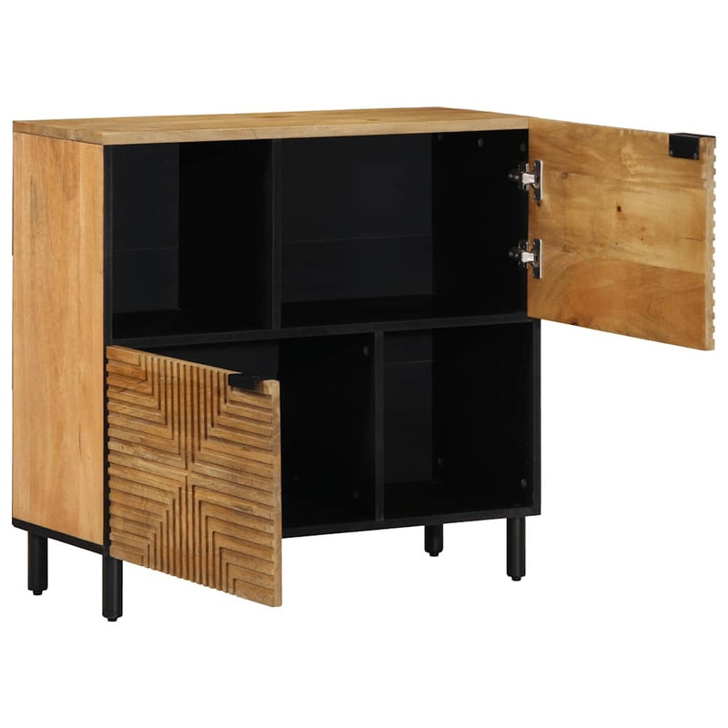 Sideboard Brown 80x33x75 cm Solid Wood Mango