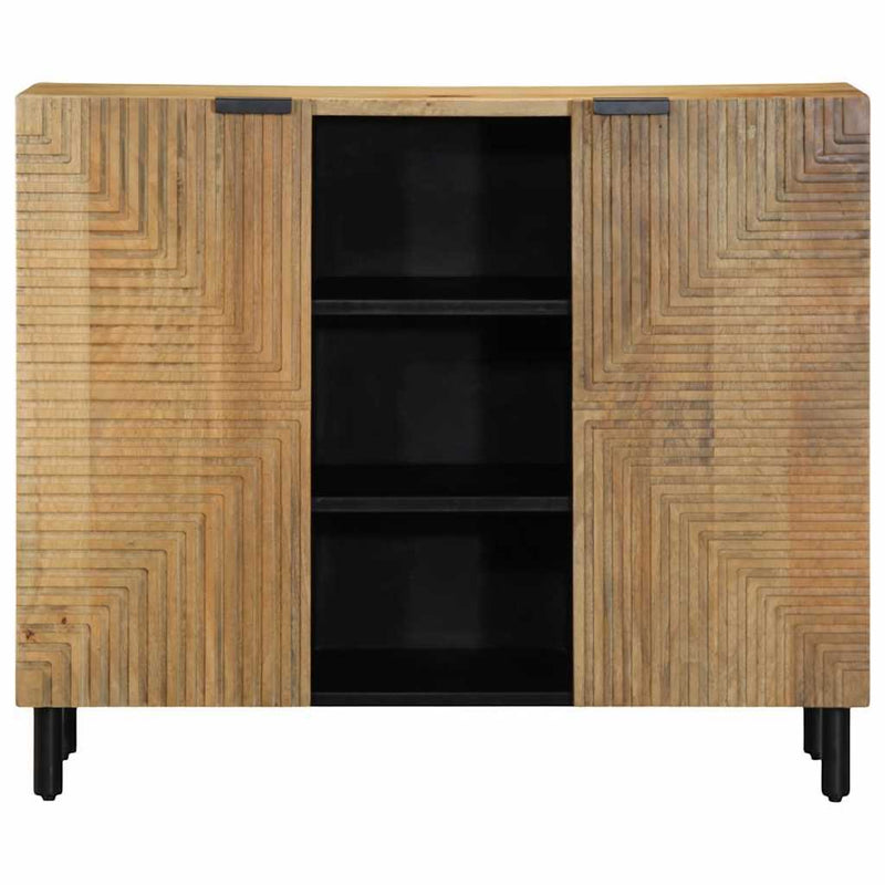 Sideboard Brown 90x33x75 cm Solid Wood Mango