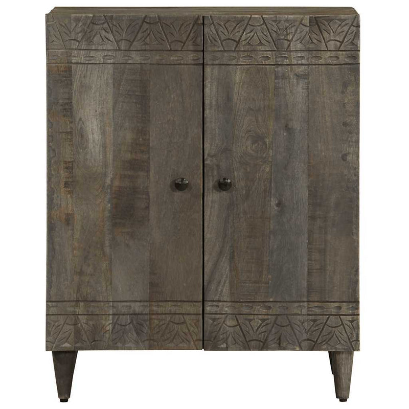 Sideboard Light Grey 60x33.5x75 cm Solid Wood Mango