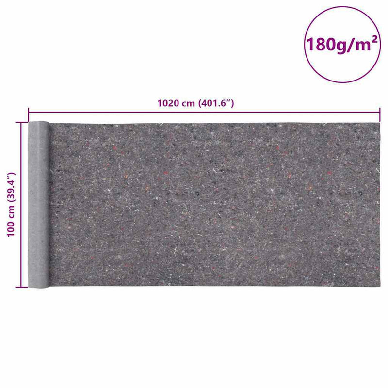 Non-slip Painter Fleece 1020 cm 180 g/m Grey