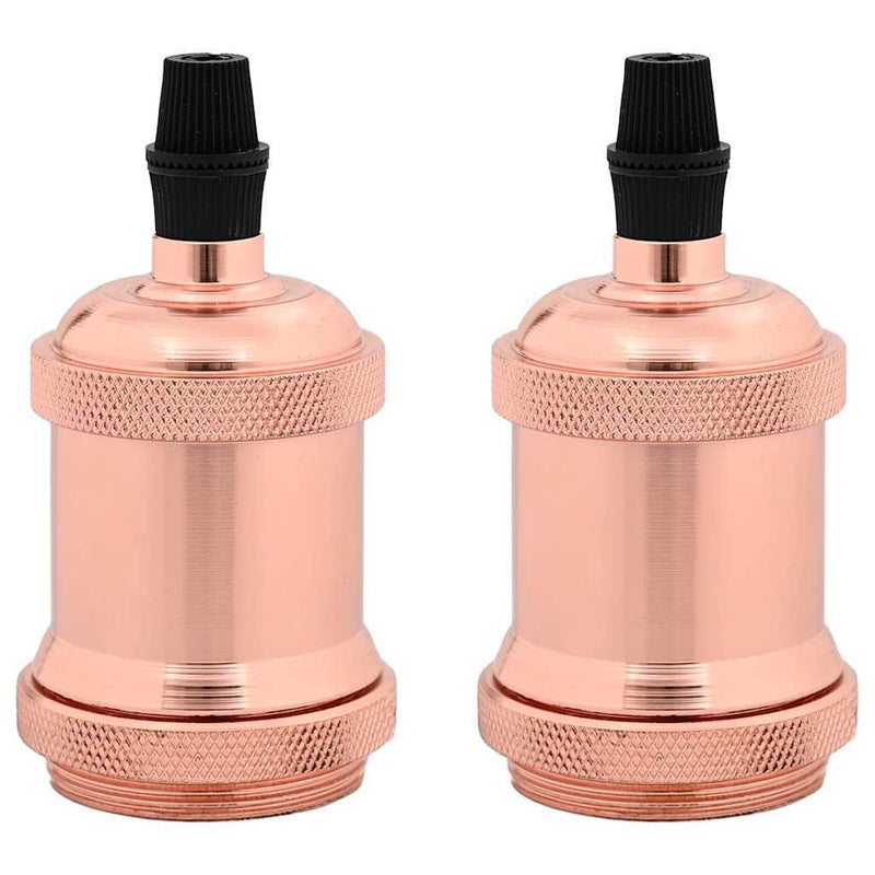 Lamp Holders 2 pcs Rose Gold E27