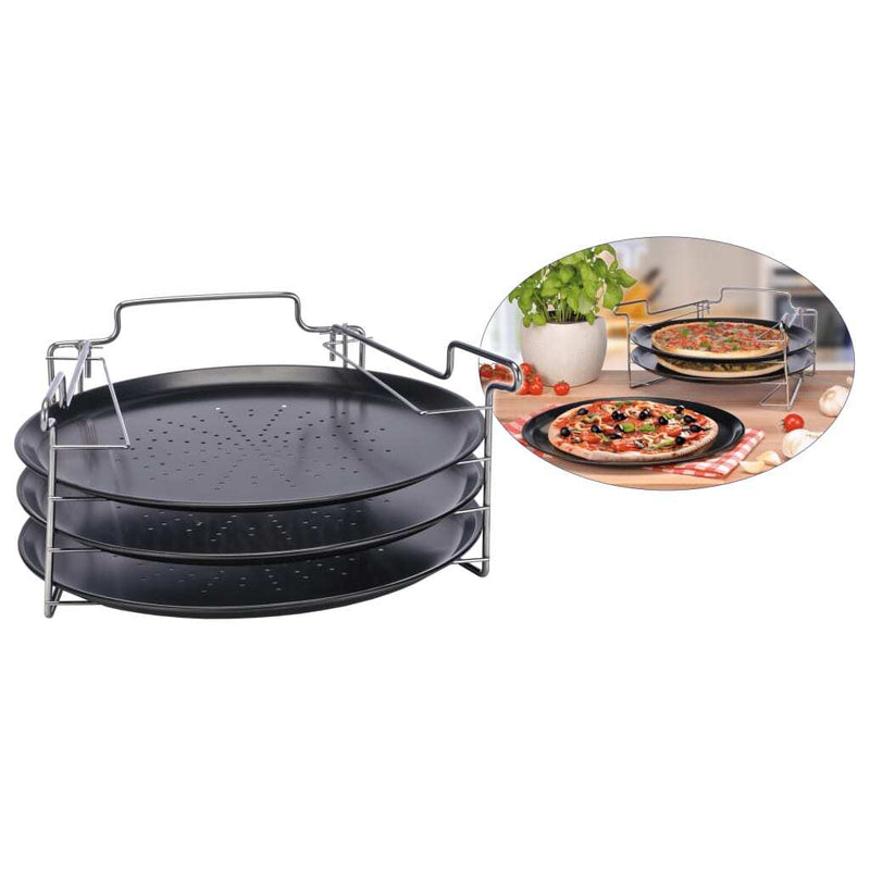 HI 4 Piece Pizza Baking Set Black