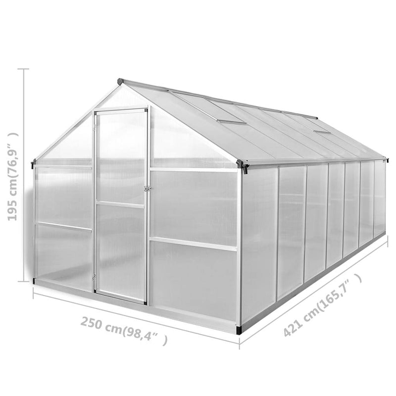 Greenhouse Reinforced Aluminium 10.53 m