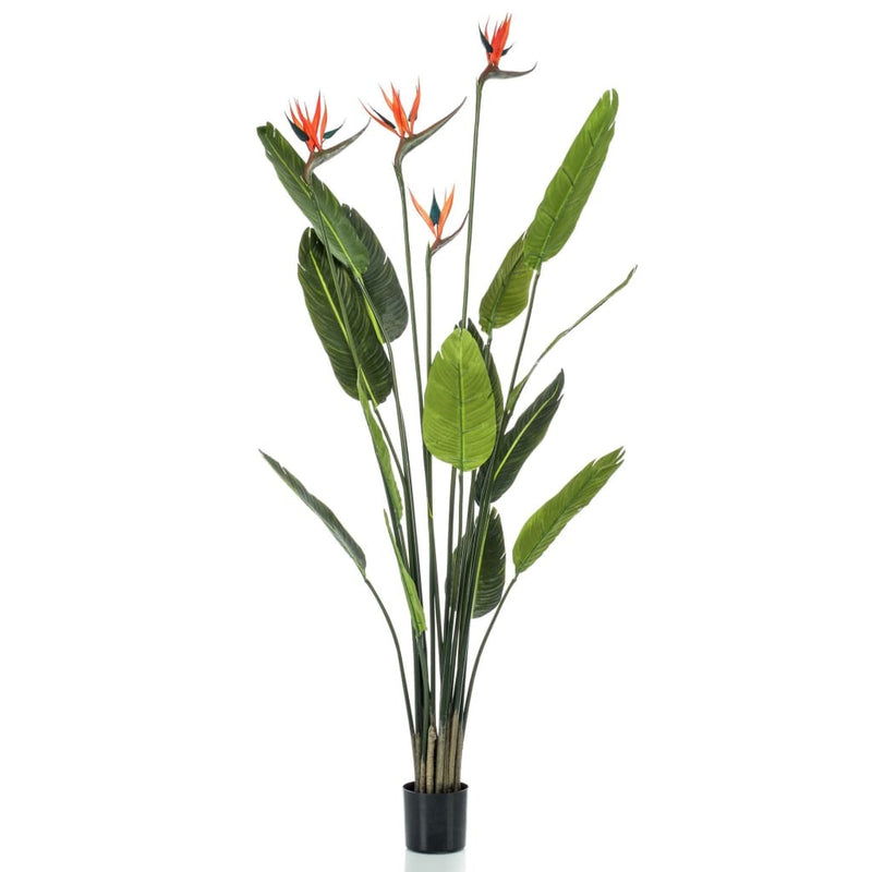 Emerald Artificial Strelitzia Tree with 4 Flowers in Pot 150 cm