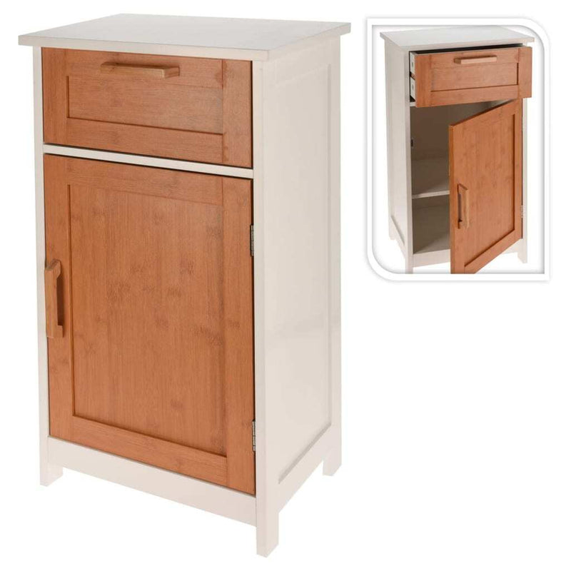 Bathroom Solutions Cabinet with Door and Drawer MDF