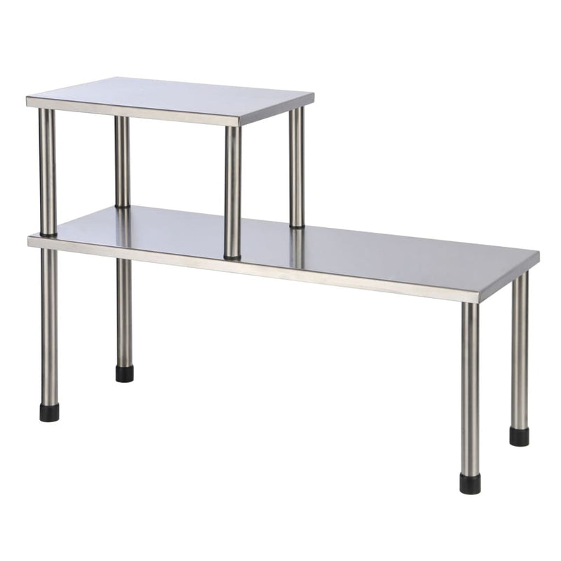 HI Kitchen Rack 2 Shelves Silver